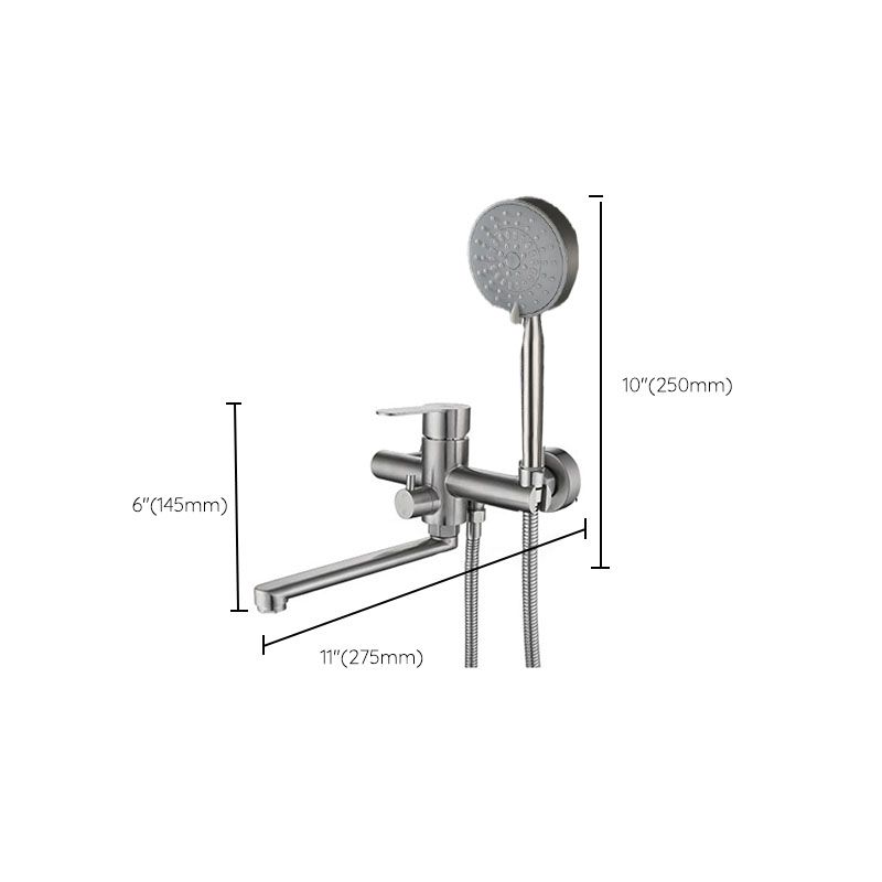 BowLift | Bathroom Bathtub Faucet Lever Handheld Shower Bathtub Faucet