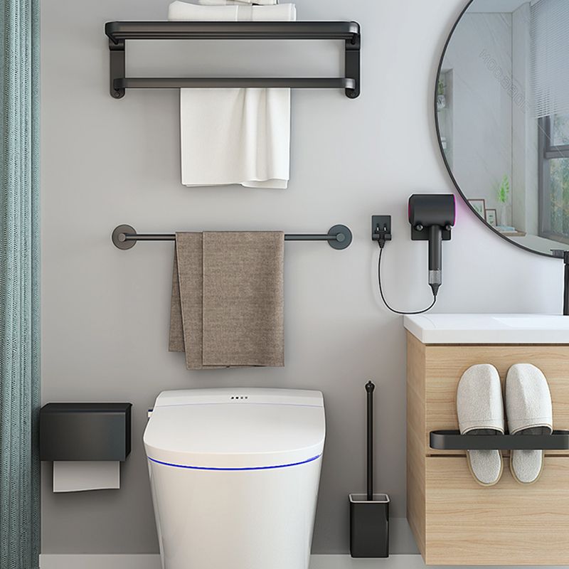 BowLift | Modern Bathroom Hardware Set Matte Black Metal Bathroom Accessories Set Rustproof