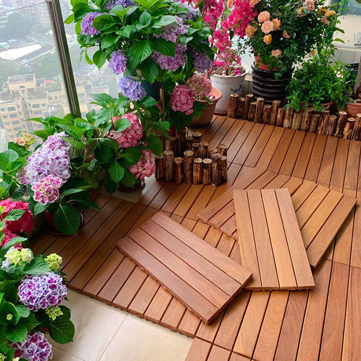 BowLift | Outdoor Patio Water-Repellant Composite Wood Click Decking Board