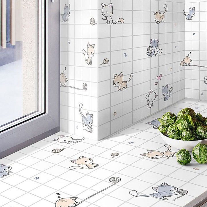 BowLift | Modern Peel-and-Stick Backsplash Tile PVC Rectangular Wallpaper for Fireplace Surround