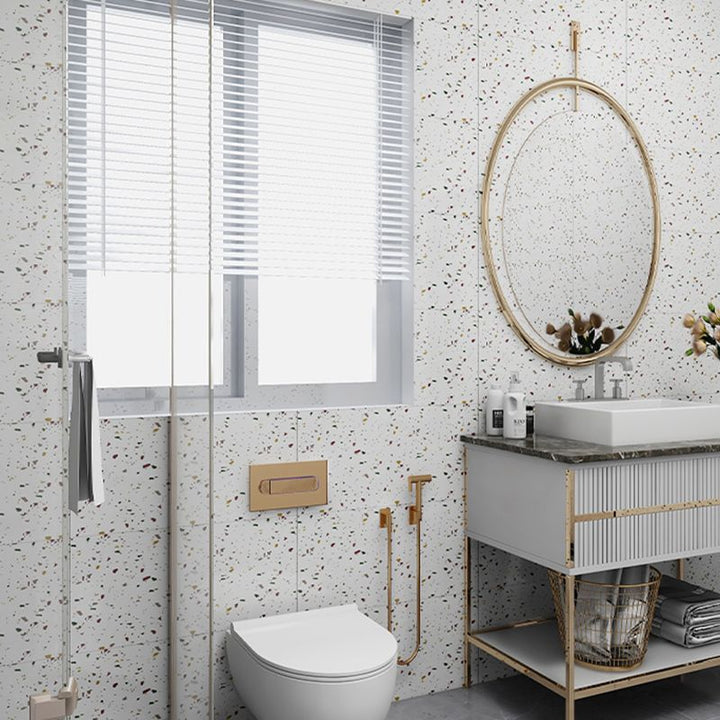 BowLift | Modern single plate peel and stick waterproof back wall tile for the bathroom
