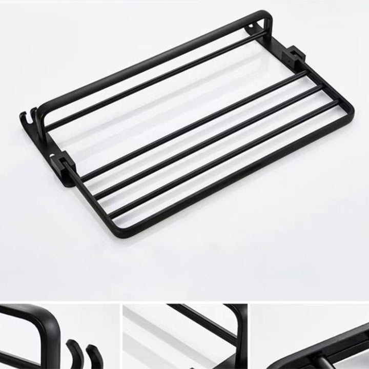 BowLift | Modern Bathroom Accessories Set Towel Holder Black Soap Dish Bath Accessories Set