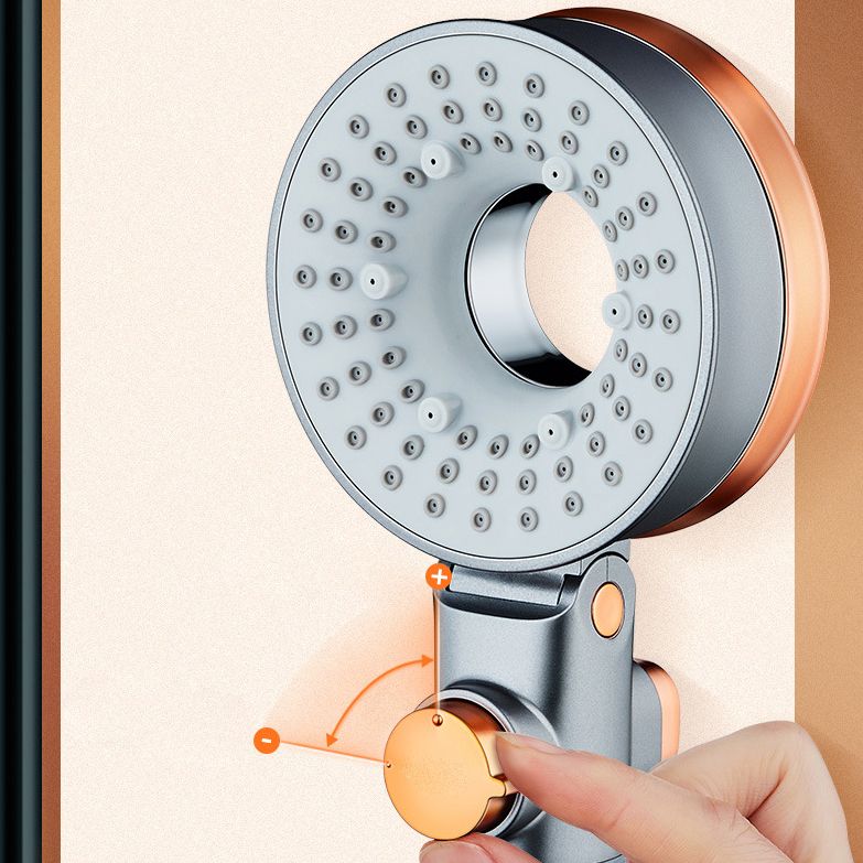 BowLift | Reversible round shower head 3 spray types adjustable water flow handheld shower