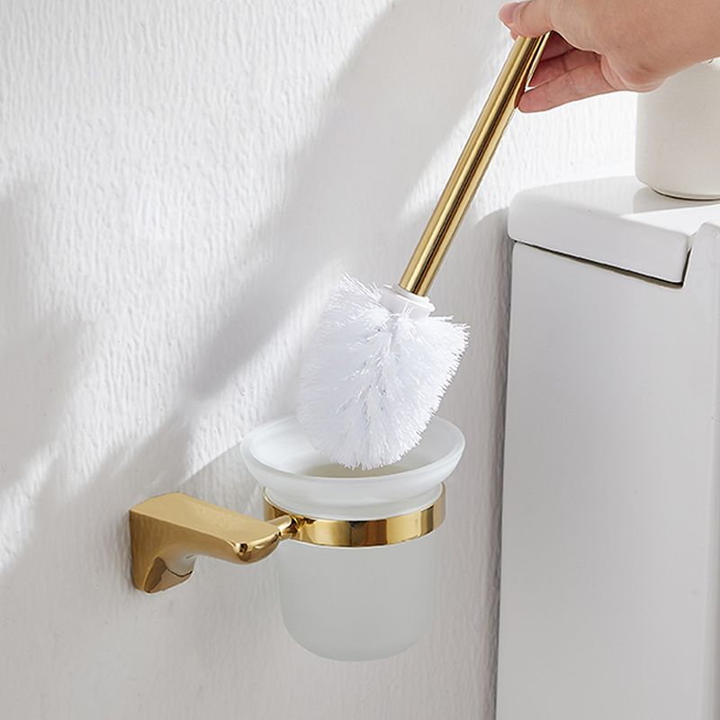 BowLift | 2-piece metal bathroom accessory set traditional toilet brush and holder set