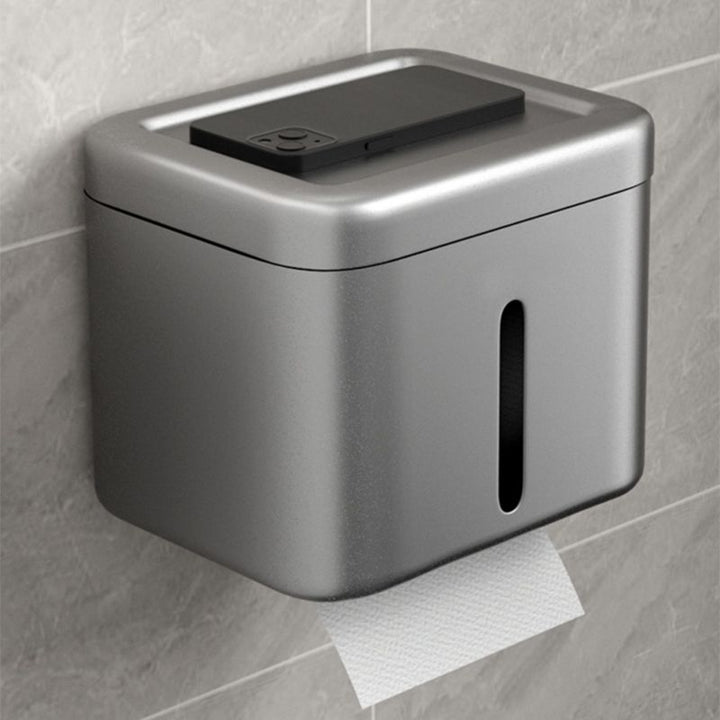 BowLift | Modern gray bathroom hardware set towel bar paper holder bathroom accessory set