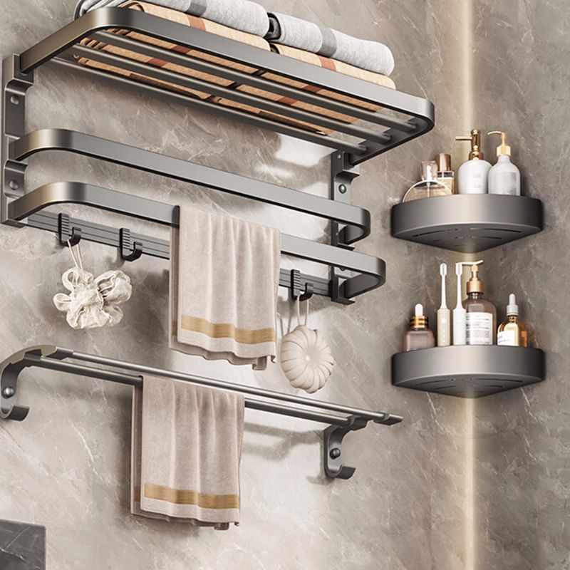 BowLift | Traditional bathroom accessory as a single piece or in a set in gray