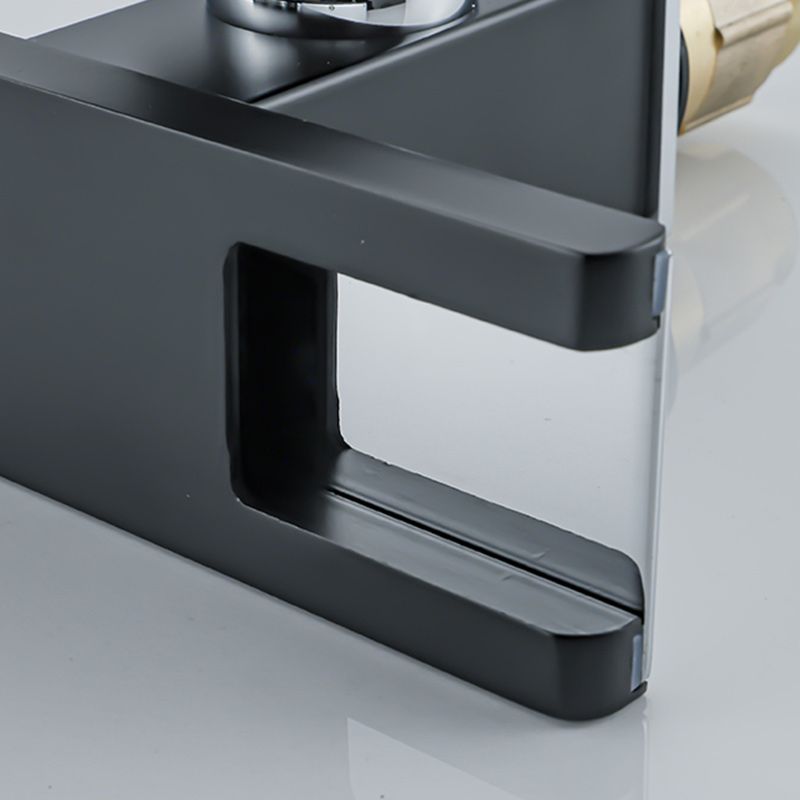 BowLift | Waterfall basin mixer tap square lever handle with LED three-color light