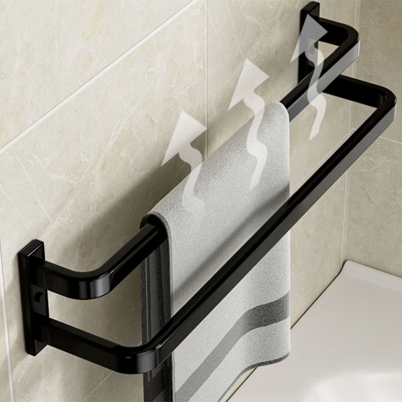 BowLift | Modern Bathroom Set Towel Bar Paper Holder Black Bathroom Accessory Set