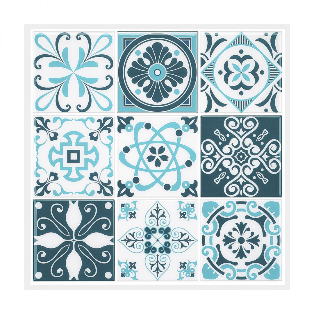 BowLift | Plastic Peel & Stick Tile Square Stain-Resistant Wallpaper for Back Wall