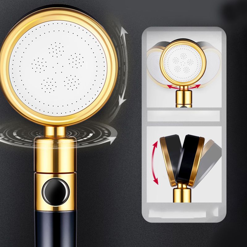 BowLift | Modern Metal Hand Shower in Black Water efficient round Shower Head