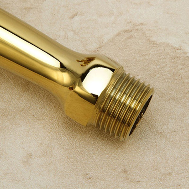 BowLift | Glam Wall-mounted Bathroom Faucet Cross Handle Low Arc Round Basin Faucet