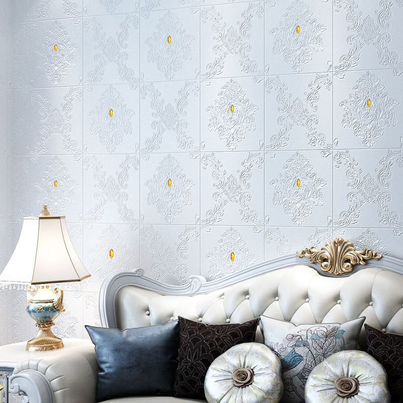 BowLift | Glam Style Foam Wall Panel Living Room 3D Embossed Waterproof Wall Panel