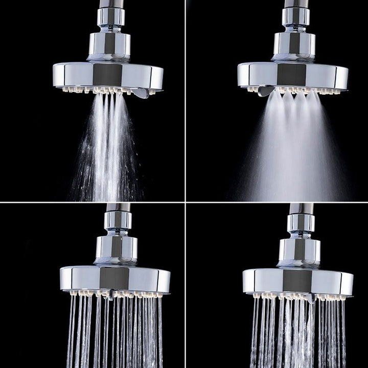 BowLift | Round Small Upper Shower Head Wall Mount Adjustable Shower Head