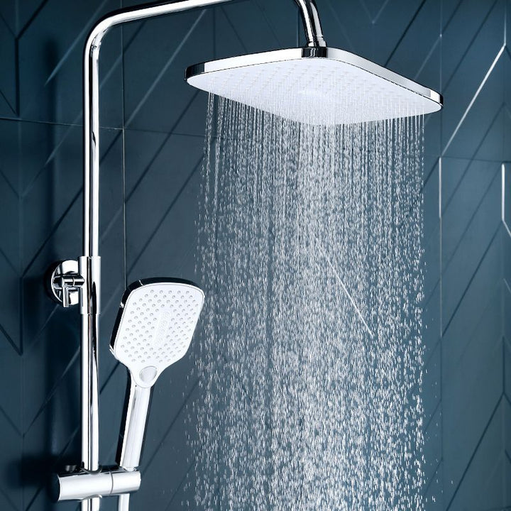 BowLift | Modern Bathroom Standard Shower Head Rainfall Square Ceiling Mounted Shower Head