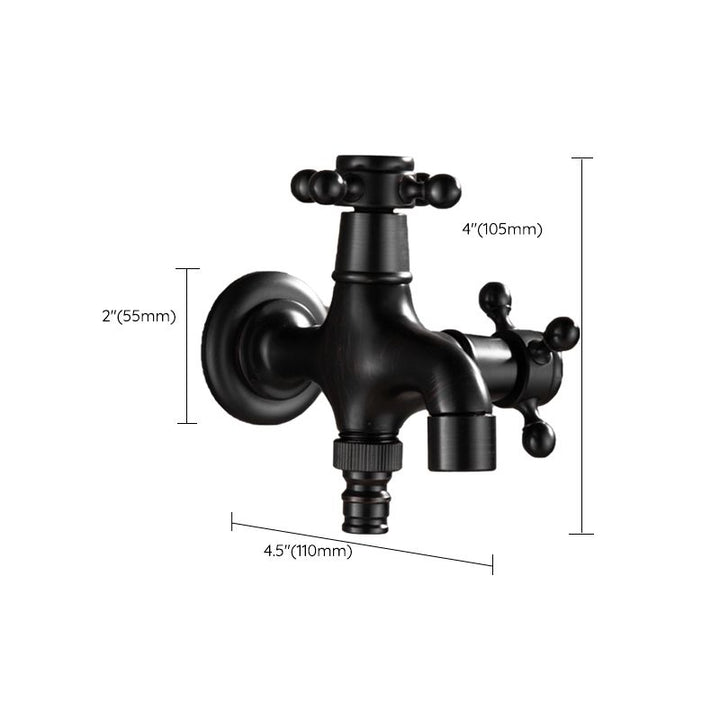 BowLift | Wide Bathroom Sink Faucet Wall-Mounted Cross Handle Faucet
