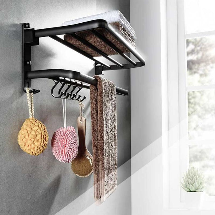 BowLift | Modern Aluminum Bathroom Hardware Set Black Bathroom Accessory Set