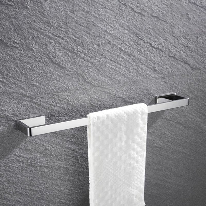 BowLift | 5-piece modern bathroom accessories as single item or in set Polished chrome bathroom set