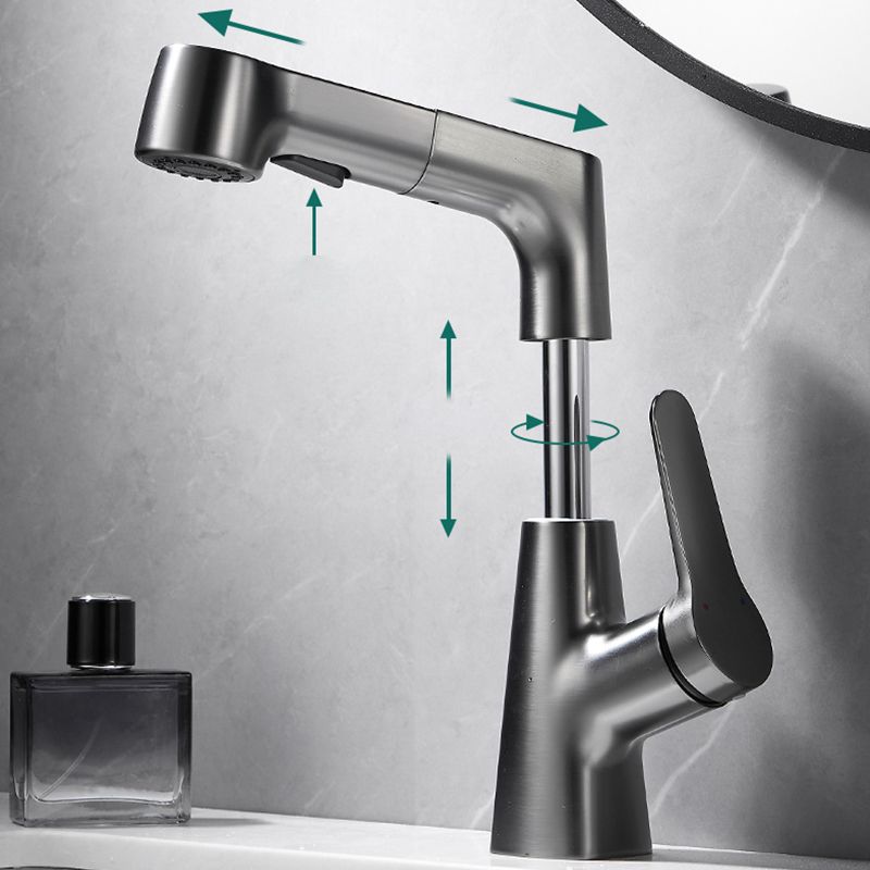 BowLift | Extendable Vessel Water Tap Modern Sink Faucet with a Lever Handle