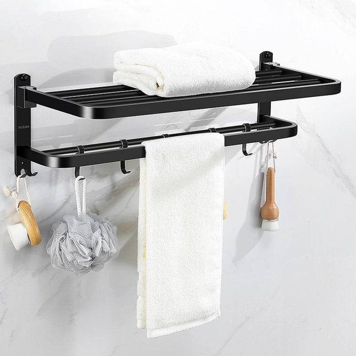 BowLift | Matte black bathroom accessory set Modern bathroom accessory hardware set