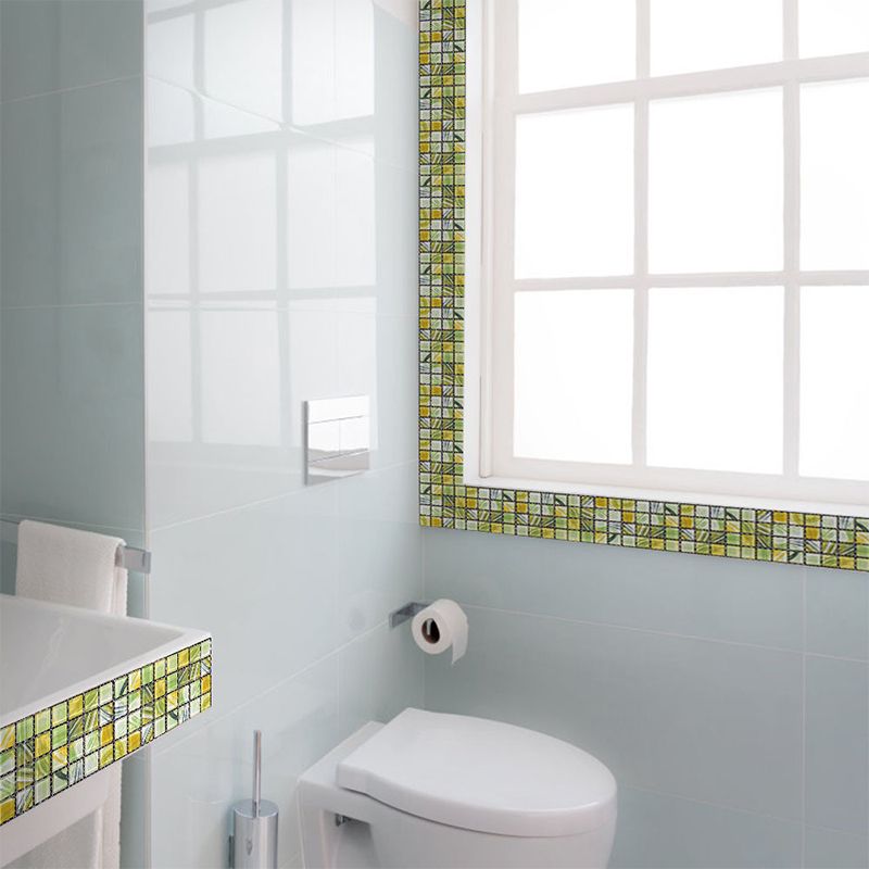 BowLift | PVC Square Peel & Stick Mosaic Tile Multicolored Backsplash & Wall Tile