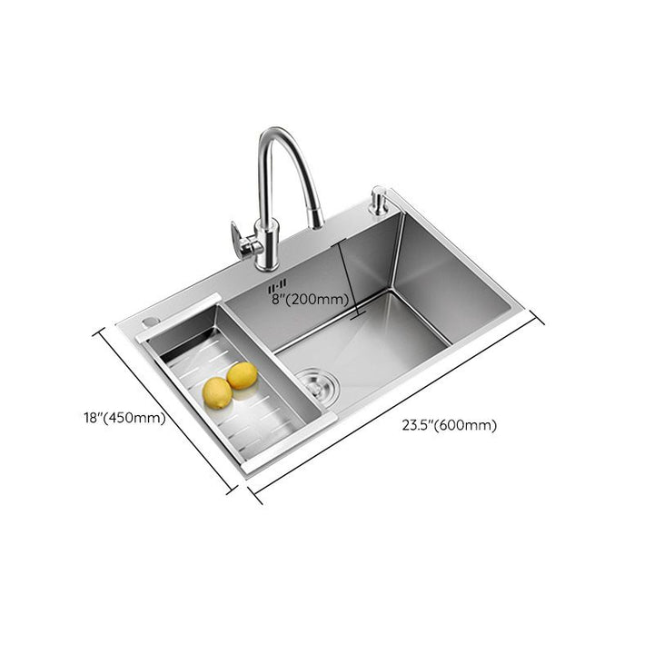BowLift | Contemporary Style Kitchen Sink Stainless Steel Colorfast Built-in Sink