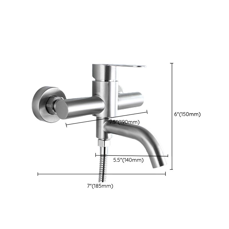 BowLift | Modern Bathtub Faucet 304 Stainless Steel Swivel Spout Wall-Mounted Bathtub Faucet Cover