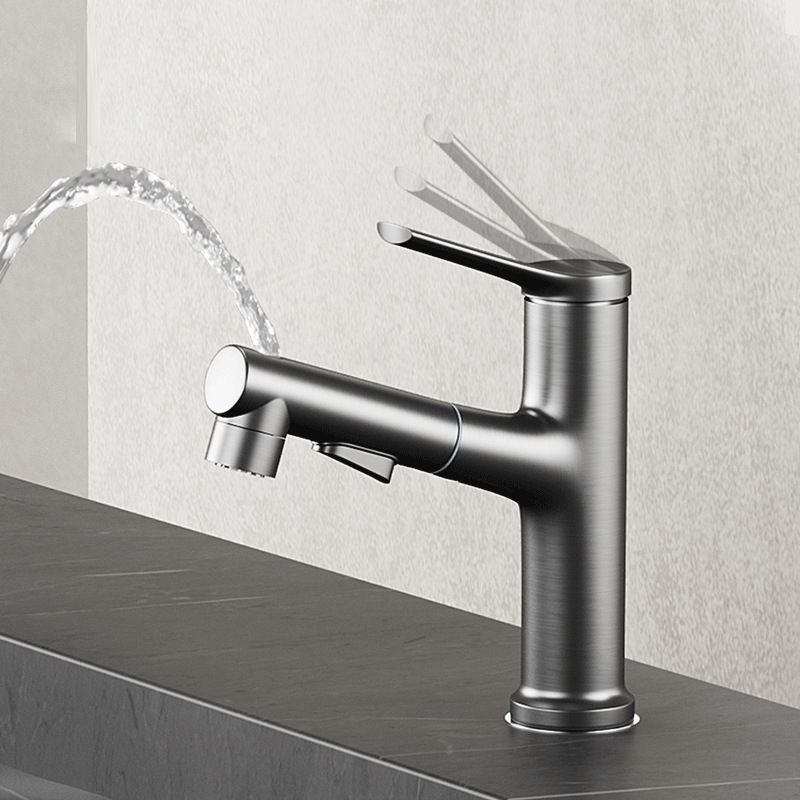 BowLift | Modern Center Set Faucet Copper Center Set Vanity Faucet for Bathroom