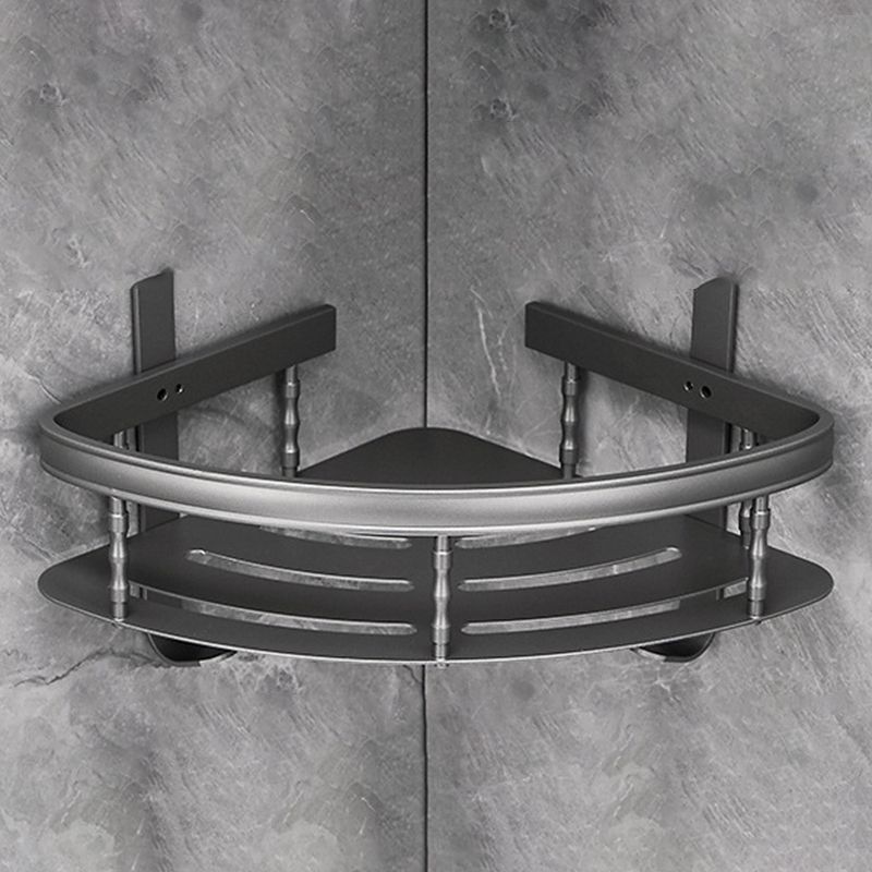 BowLift | Gray 6/7-piece modern bathroom accessory set bathroom shelf/bath towel hooks/towel bar included