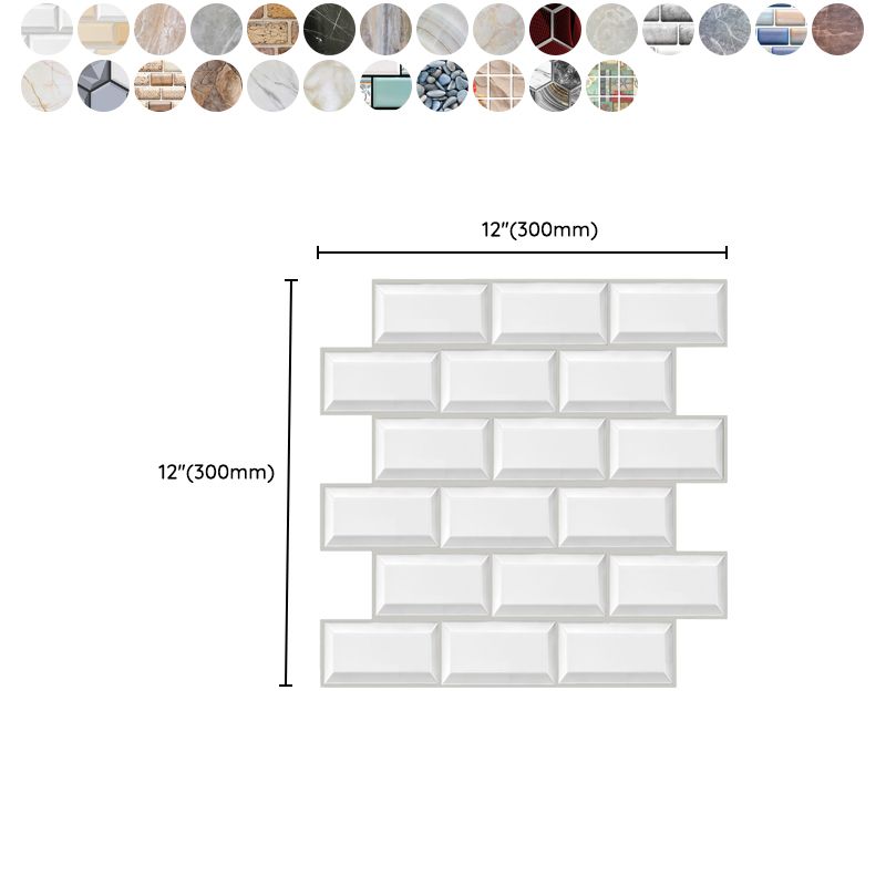 BowLift | Plastic Peel-and-Stick Tiles Indoor Subway Tiles Wallpaper with waterproof