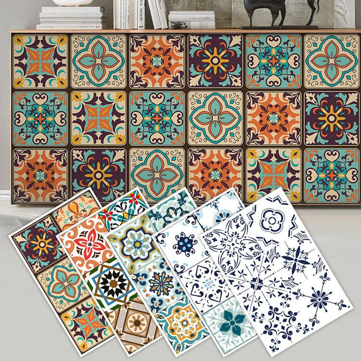 BowLift | Square Spanish Single Tile Mold Resistant Peel & Stick Tile