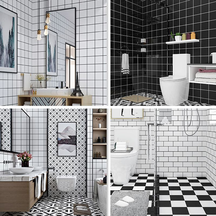 BowLift | Contemporary Wallpaper Single Panel Bathroom Wallpaper with Rectangular Shape