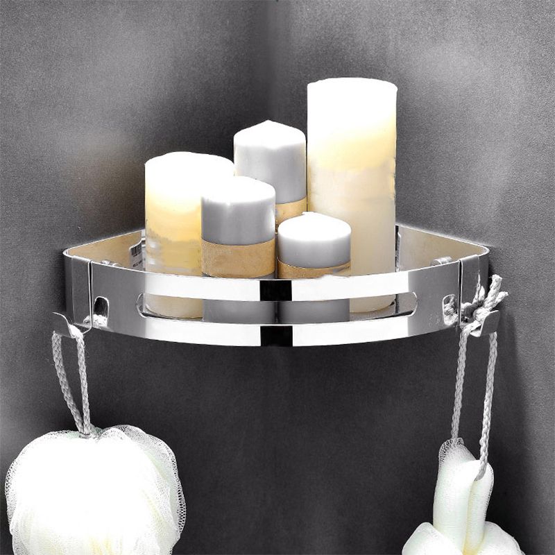 BowLift | Modern Bathroom Hardware Set Silver Bathroom Shelf Bathroom Hardware Set