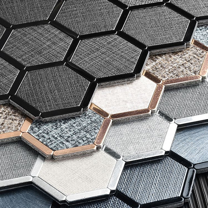 BowLift | Mosaic Tile Wallpaper Hexagonal Shape Peel and Stick Backsplash