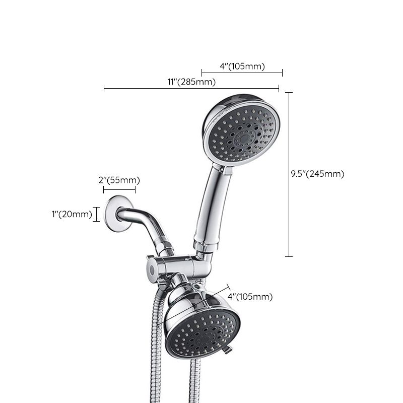 BowLift | Traditional Style Shower Head Double Bathroom Shower Heads with Round Shape