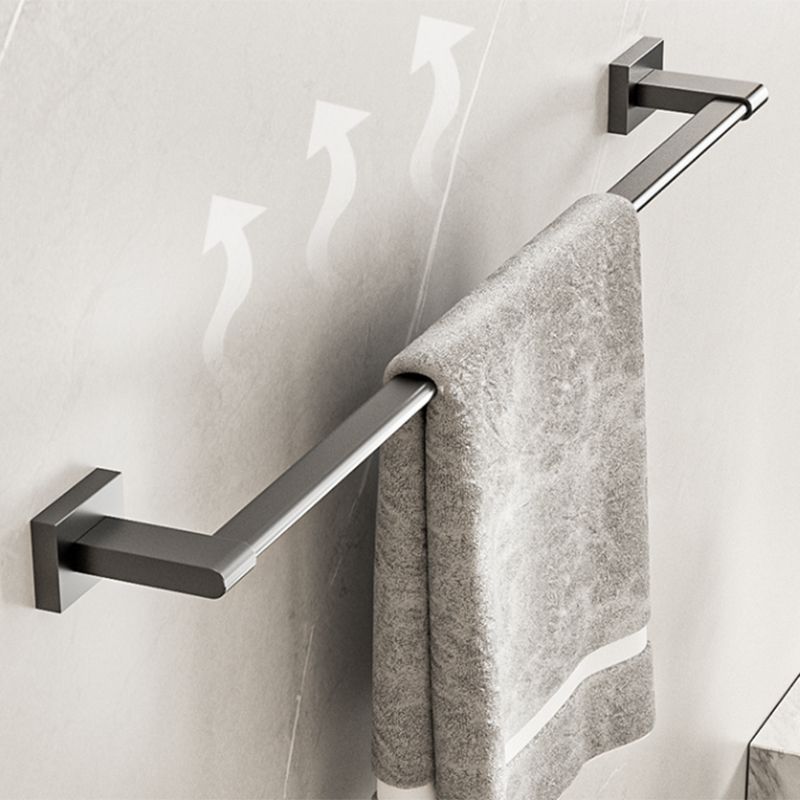 BowLift | Modern bathroom accessory set Bathroom shelf Towel bar gray bathroom accessory set
