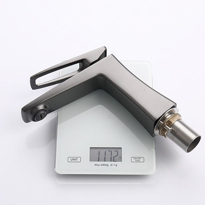 BowLift | Glam Vessel Sink Faucet Brass Lever Handles with Drain Assembly Sink Mixer