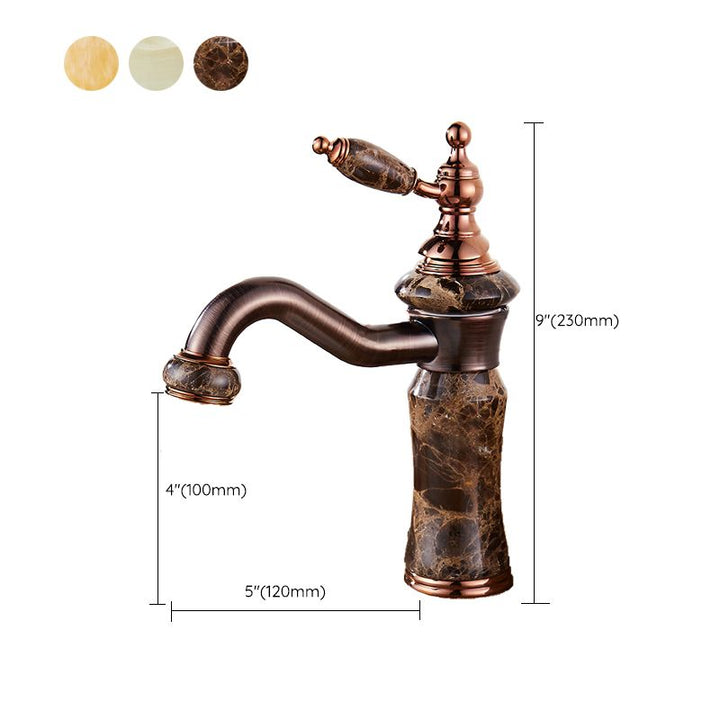 BowLift | Luxury Ship Basin Faucet Lever Handle Round Ship Basin Bathroom Faucet