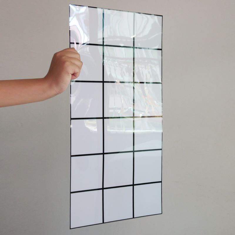 BowLift | Modern Peel & Stick Field Tiles Plastic Rectangular Grid 5-Pack Wallpaper for the Kitchen