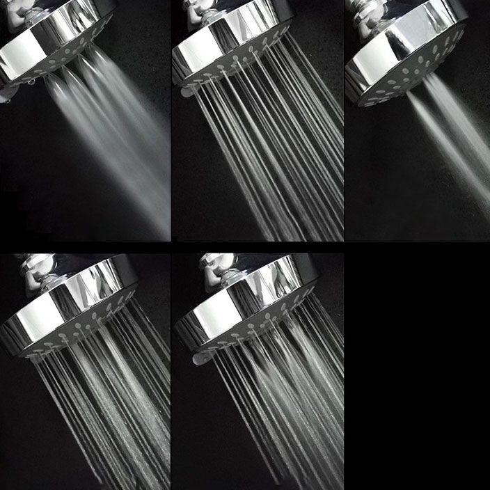BowLift | Modern Standard 5 Settings Shower Head Round Metal Adjustable Spray Pattern Shower Head
