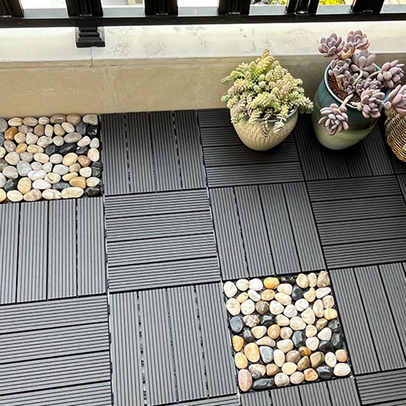 BowLift | 12" X 12" Deck/Patio floor tiles 4-Slat Square for outdoor patio tiles