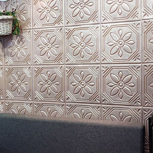 BowLift | Modern Wall Panel Floral 3D Print Peel and Stick Waterproof Wall Panels