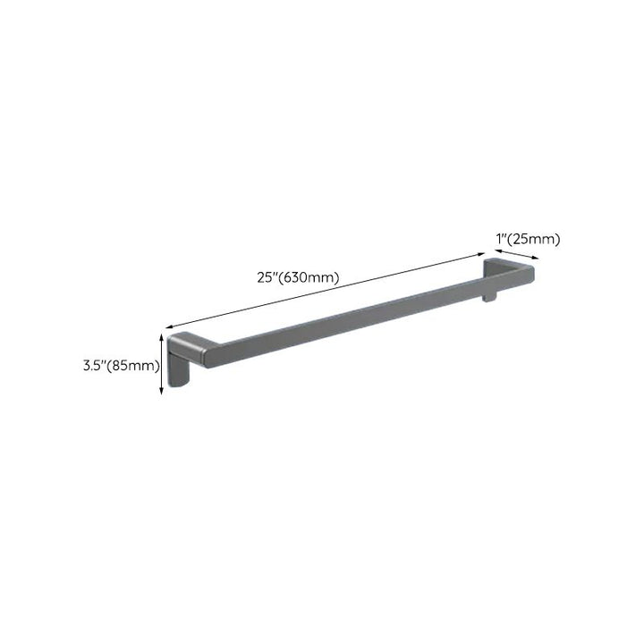 BowLift | Contemporary bathroom accessory set made of aluminum with towel holder/bath shelf