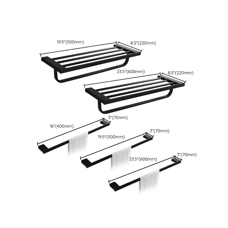 BowLift | Contemporary Bathroom Accessories As Individual Item Or As Set in Black