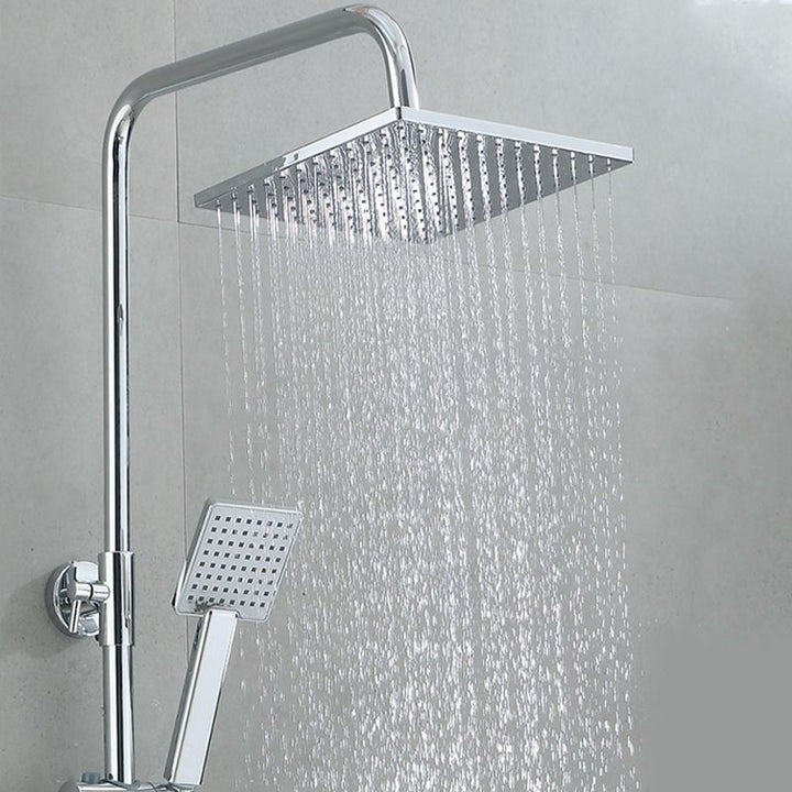 BowLift | Square Shower Head Combo Large Shower Head with Hand Shower