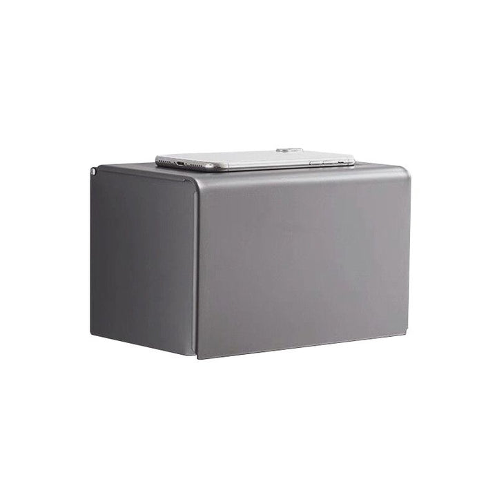 BowLift | Matt gray bathroom accessory set bathroom shelf/towel holder & paper holder included