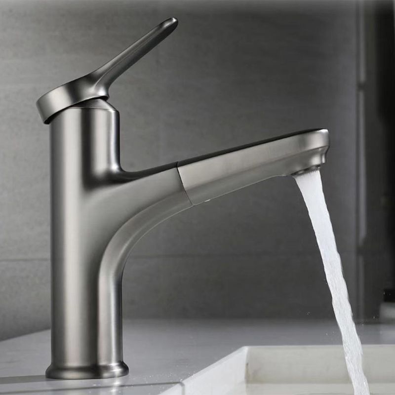 BowLift | Modern Style Extendable Ship Faucet Copper Single Handle Sink Faucet for the Bathroom