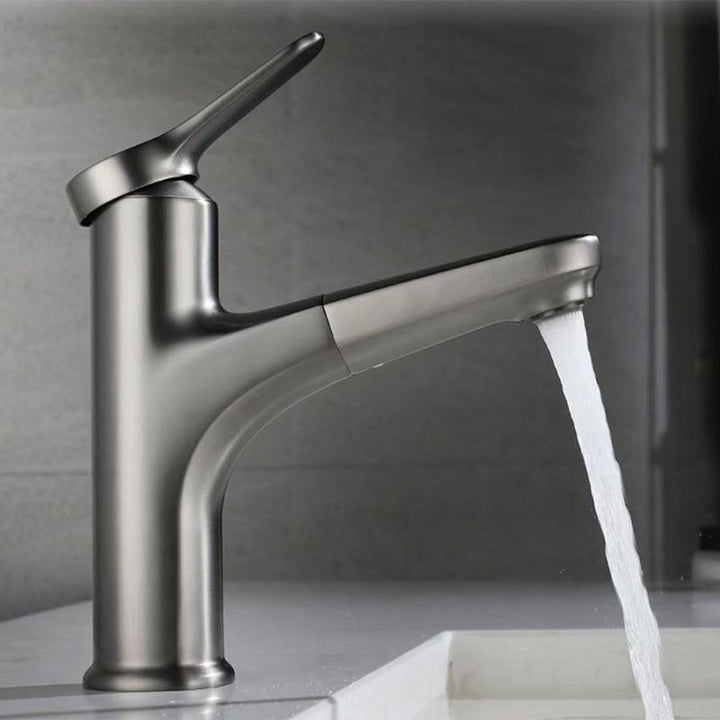 BowLift | Modern Style Extendable Ship Faucet Copper Single Handle Sink Faucet for the Bathroom