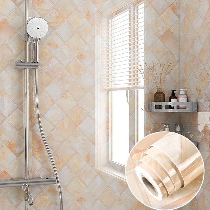 BowLift | Modern splash guard wall tile PVC Rectangular Self-adhesive Wallpaper for the bathroom
