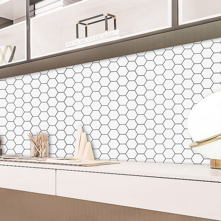 BowLift | Modern Peel-and-Stick Wall PVC Hexagon Peel-and-Stick Tile