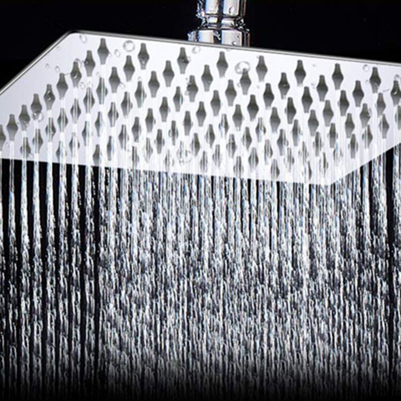 BowLift | Modern Style Dual Showerhead 9-Spray Silver Wall-Mounted Showerhead